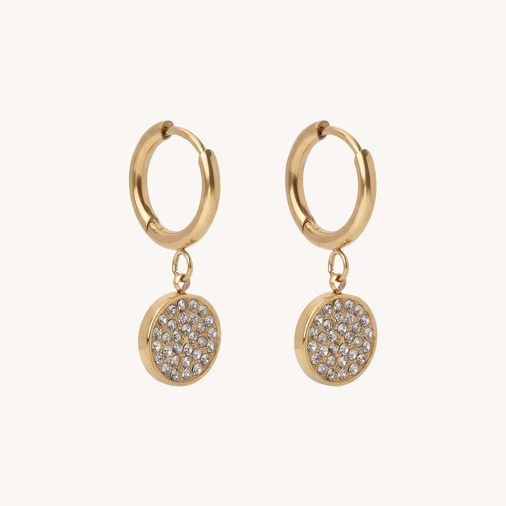Crystal Cluster Drop Earrings