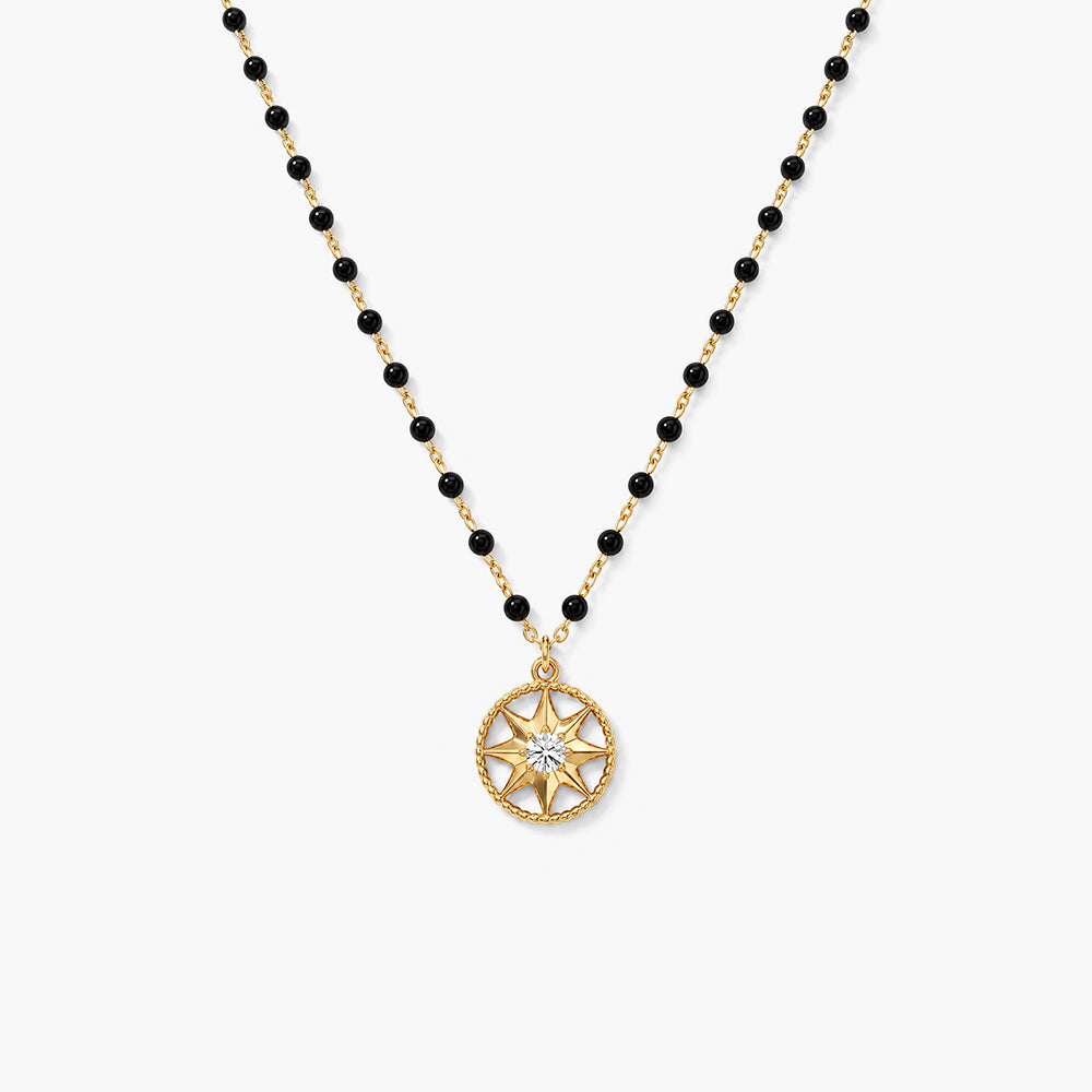 Starburst Crystal Demifine Mangalsutra
