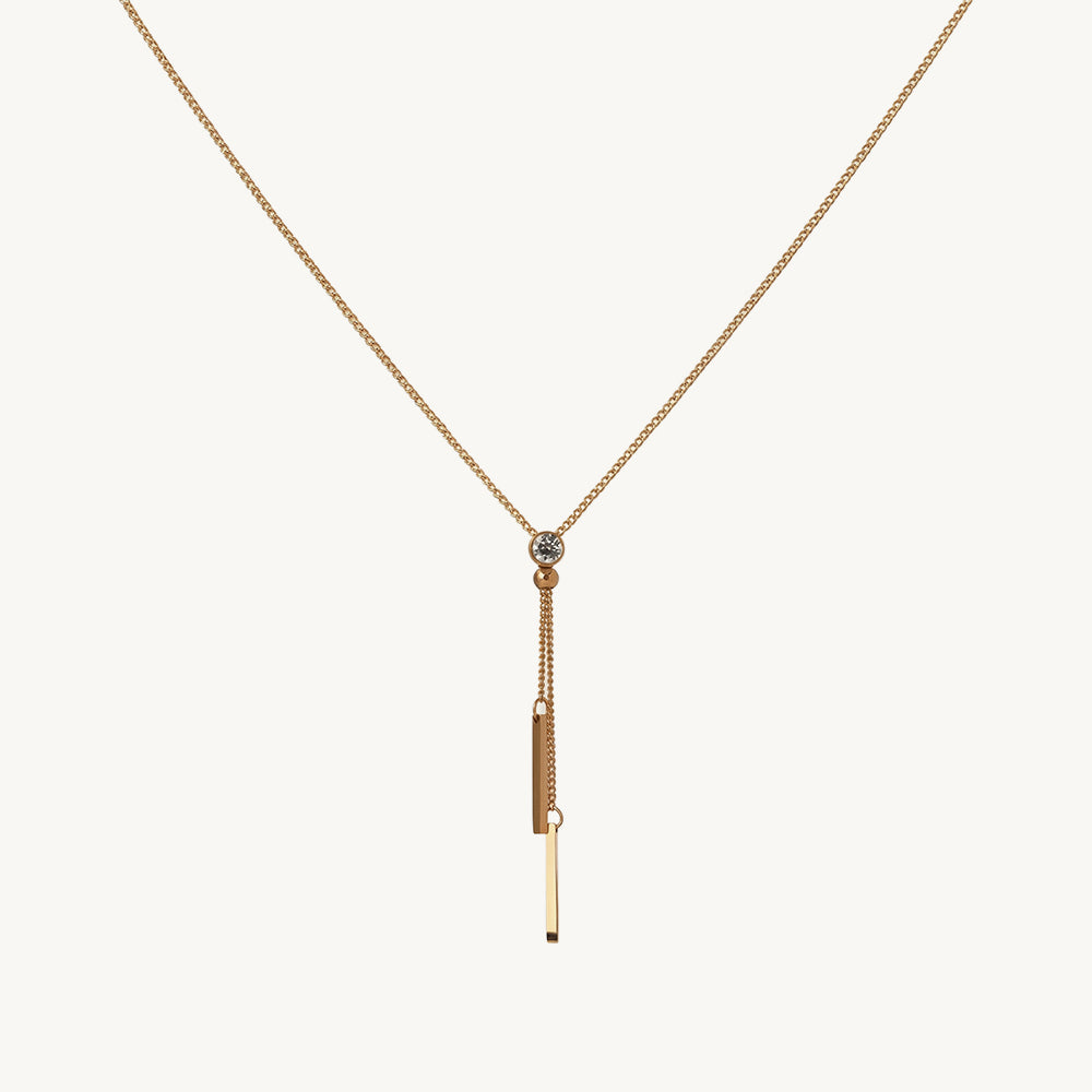 Linear Drop Lariat Necklace