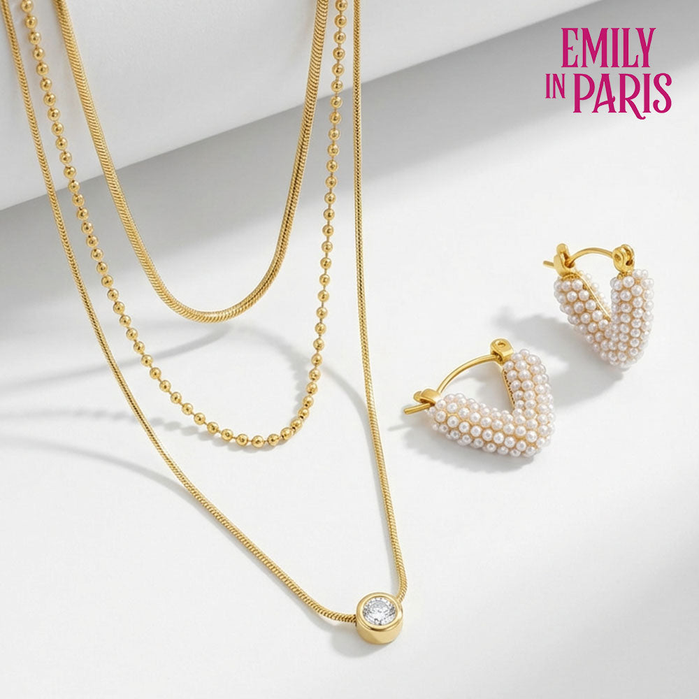 Urban Luxe Pearl Jewellery Set