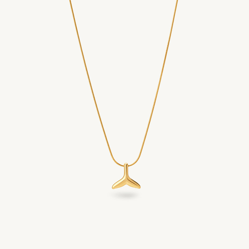 Sea Whisper Tail Pendant Necklace