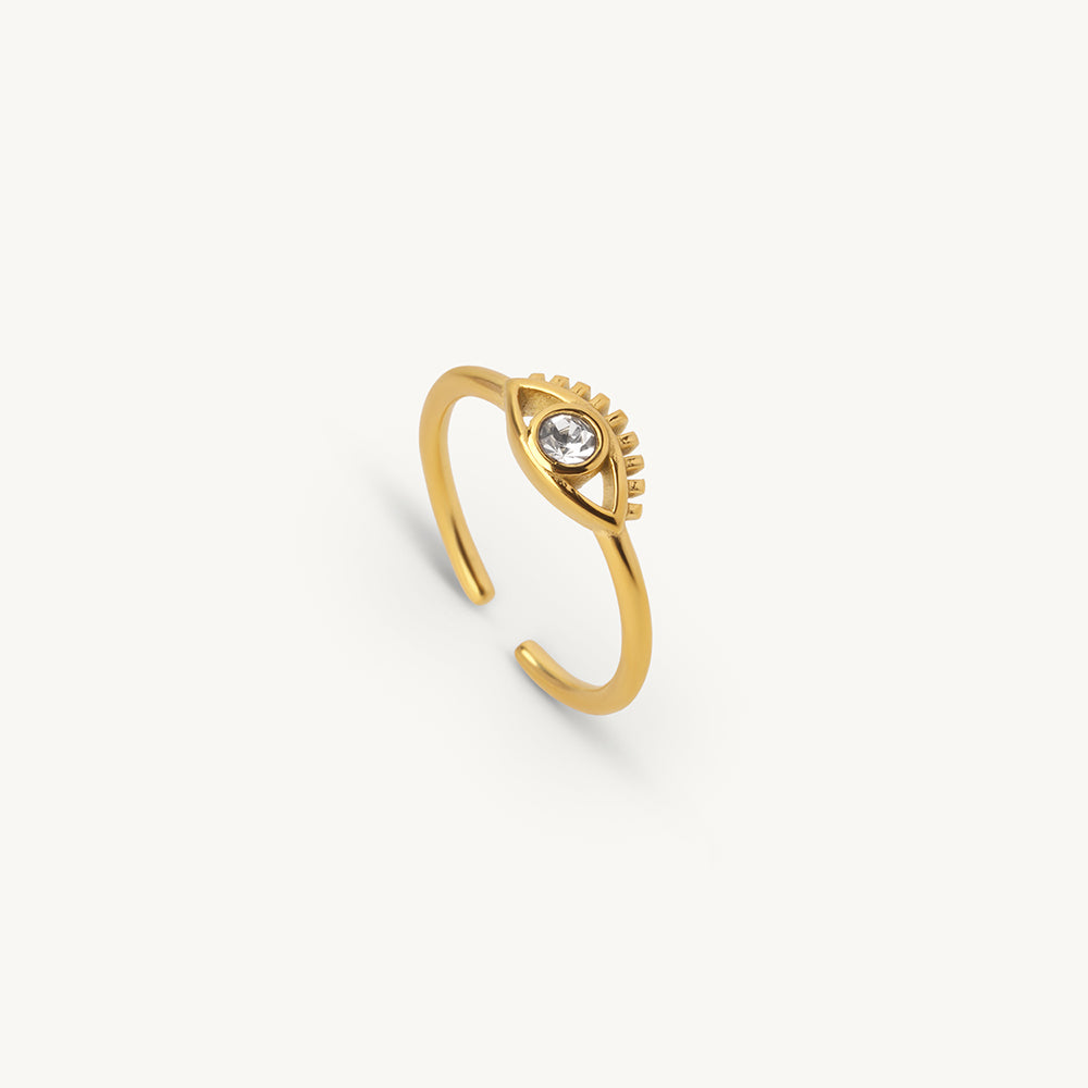 Eye Motif Open Ring