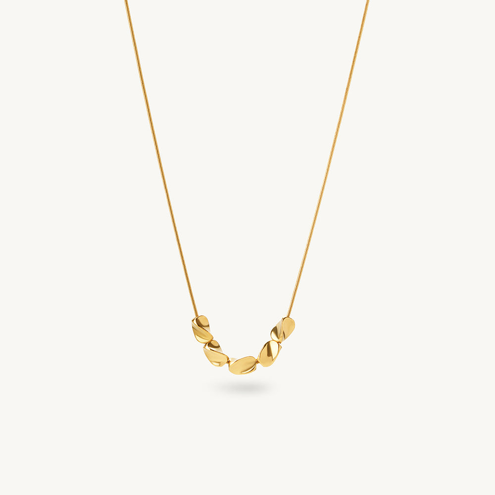 Abstract Halo Charm Linked Necklace