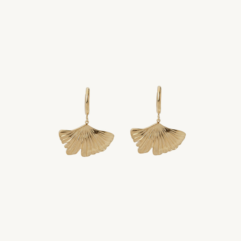 Oyster Lines Drop Earring – PALMONAS