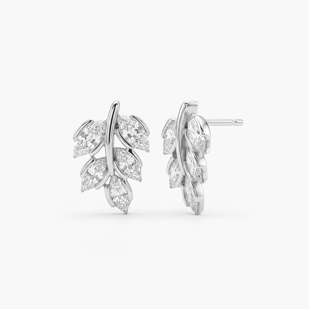 Leaf Whisper 925 Sterling Silver Earrings