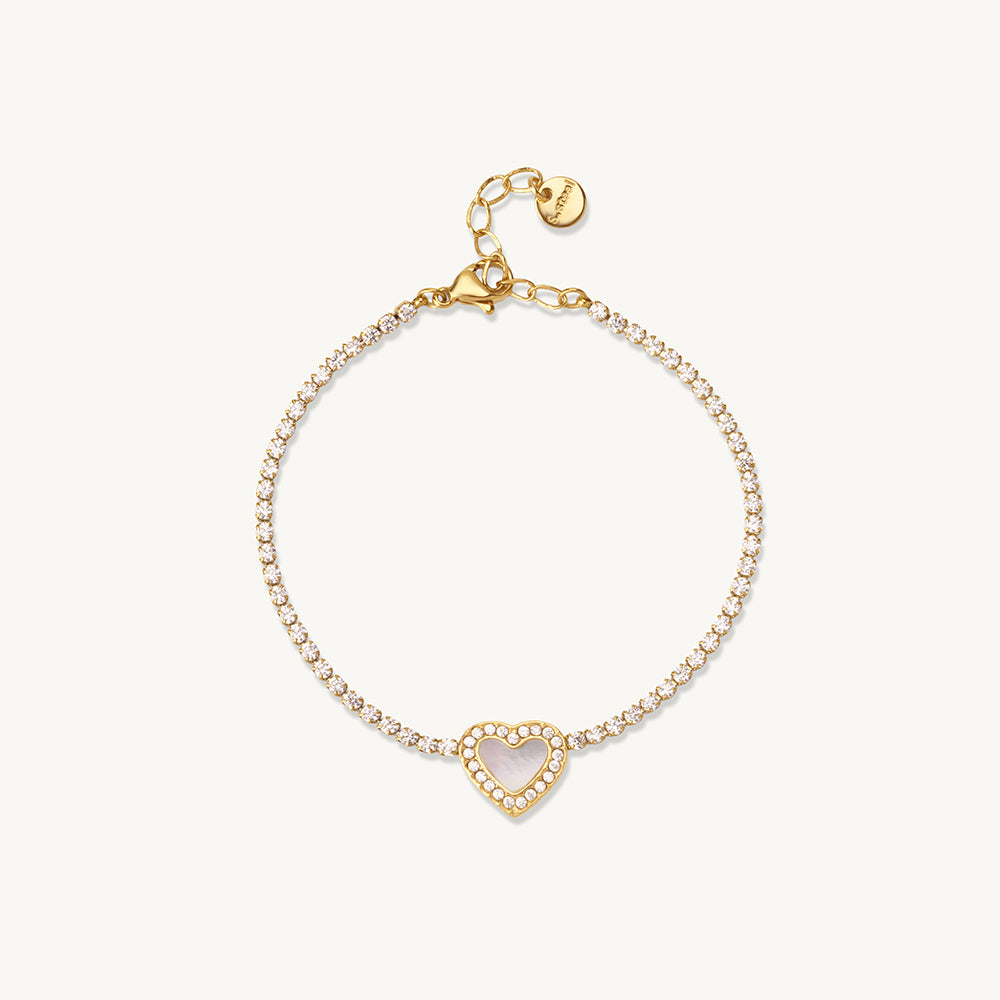 Radiant Heart Glow Chain Bracelet