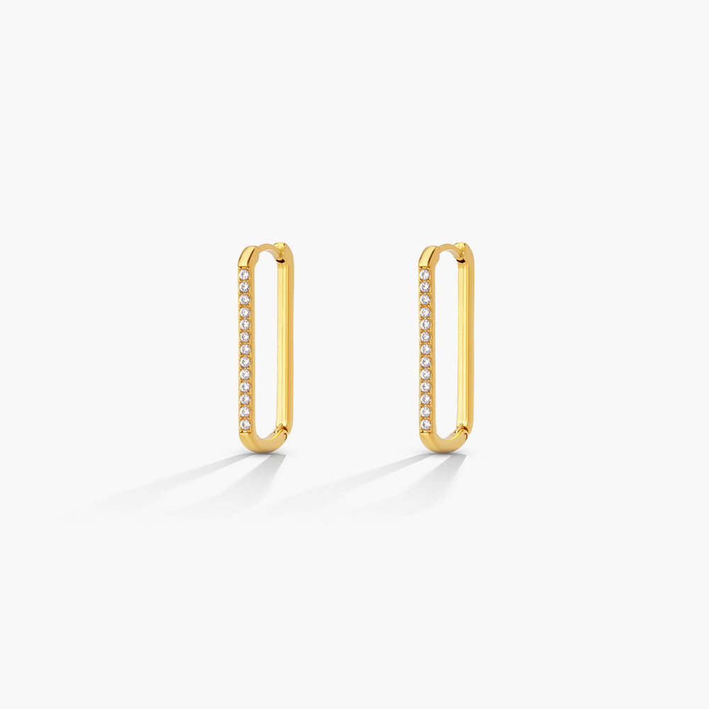 Oval Hoop Earrings