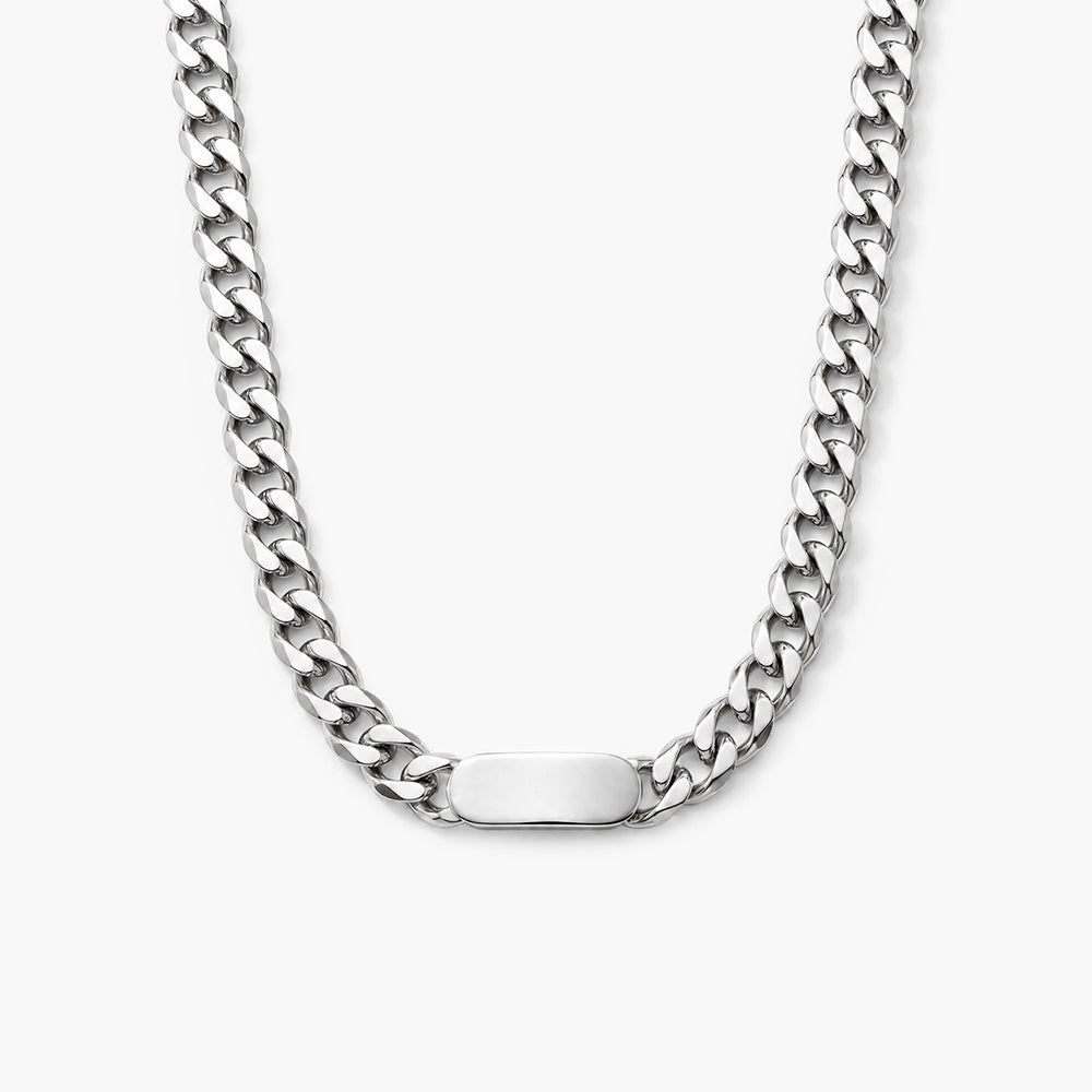 Bolt Signature Silver Cuban Chain