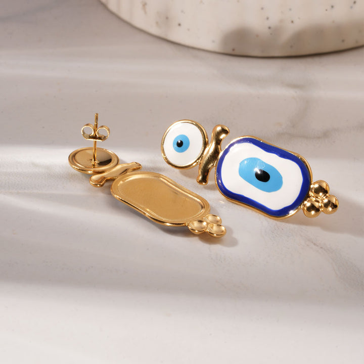 Evil Eye Dangle Earrings-4