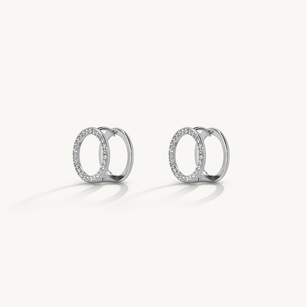 Aurelia Double Circle Earrings