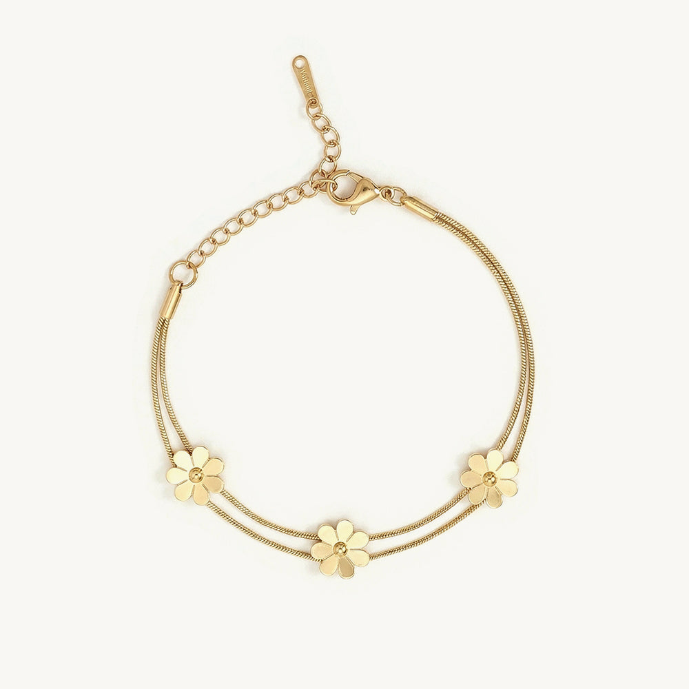 Blooming Petals Station Bracelet