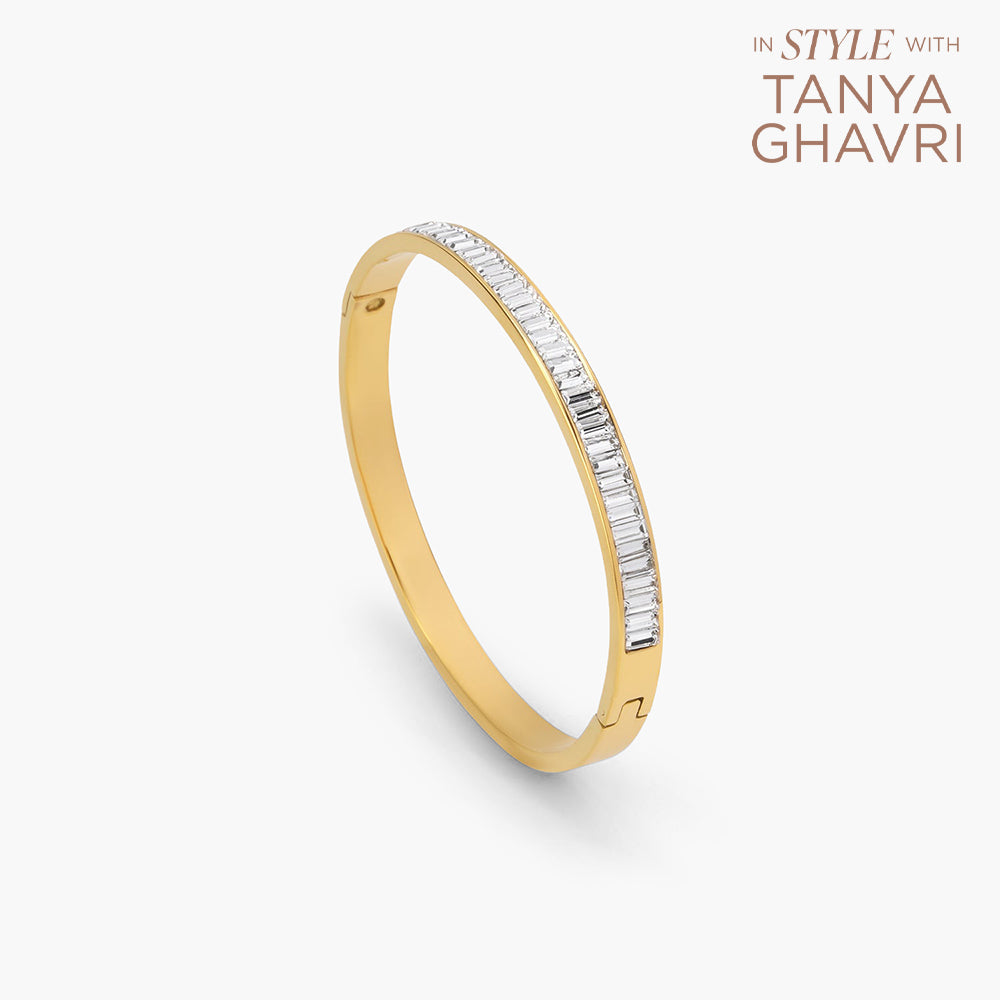 Stone Studded Bangle Bracelet