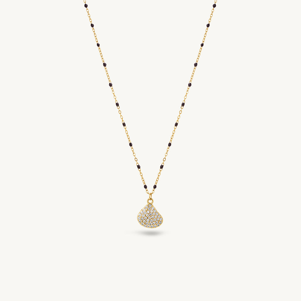 Crystal Heart Demifine Mangalsutra