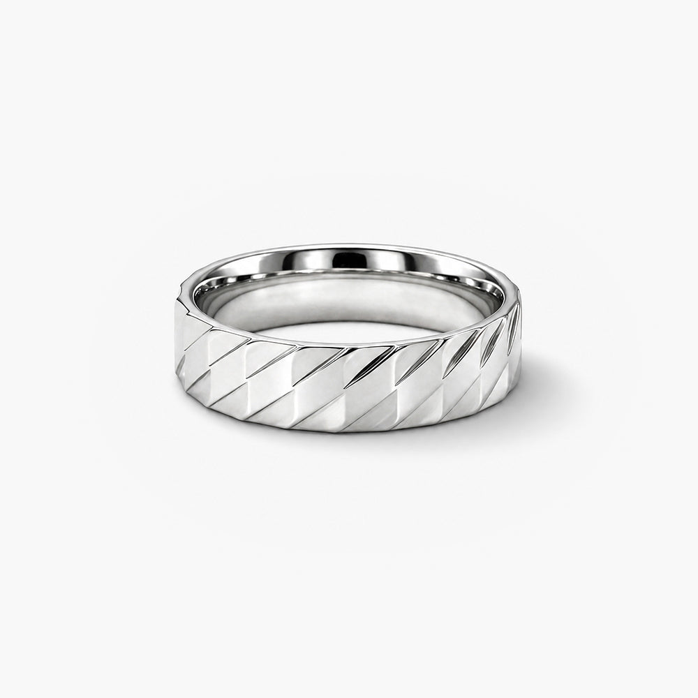 Spiral Vortex Carved Ring