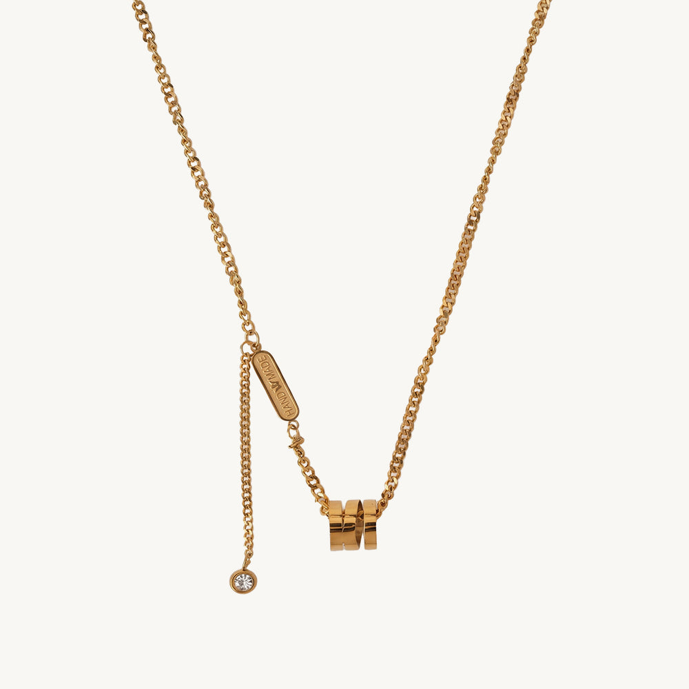 Chic Chain Orbit Lariat Necklace