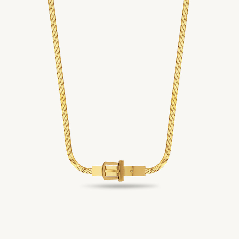 Lock Charm Chain Necklace