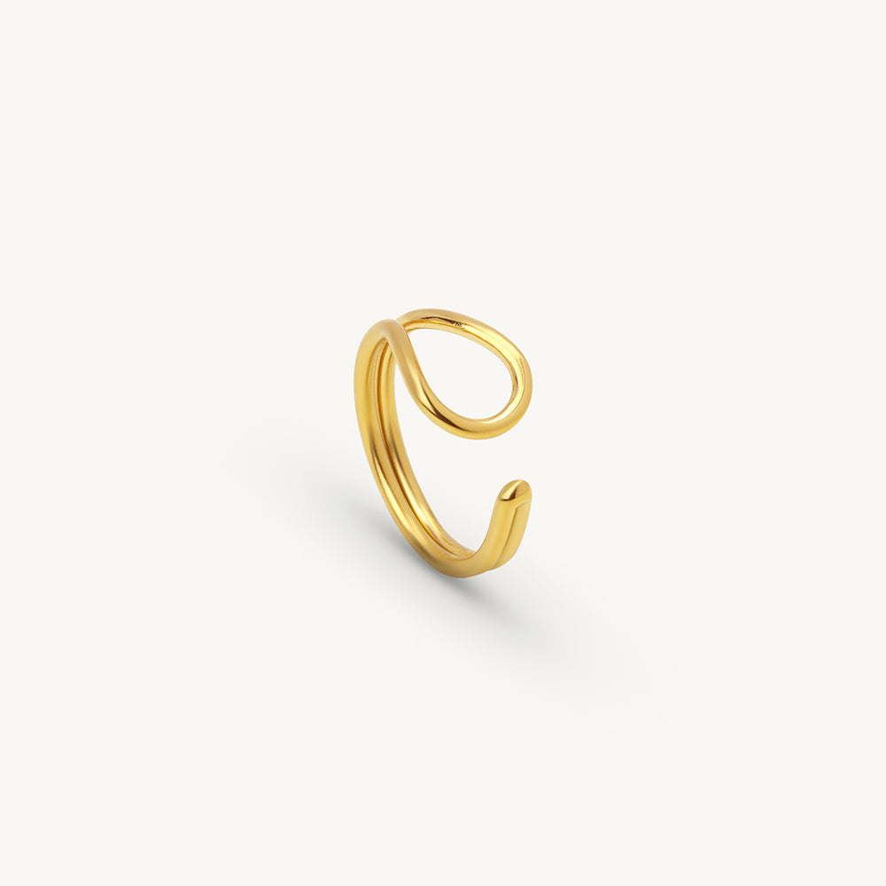 Contemporary Open Twist Ring