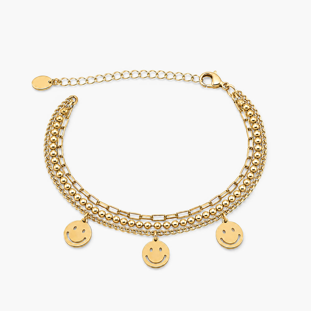 Golden Gleam Charm Bracelet
