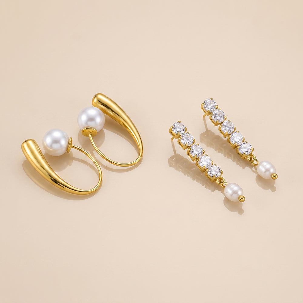 Pearl Diamond Hook Set