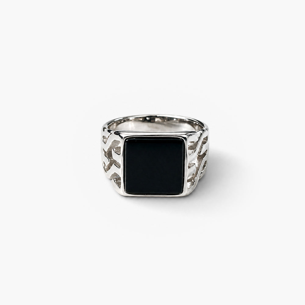 Arctic Engraved Signet Ring