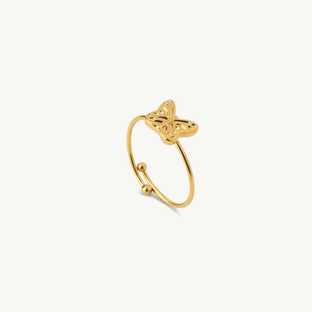 Elegant Butterfly Motif Ring