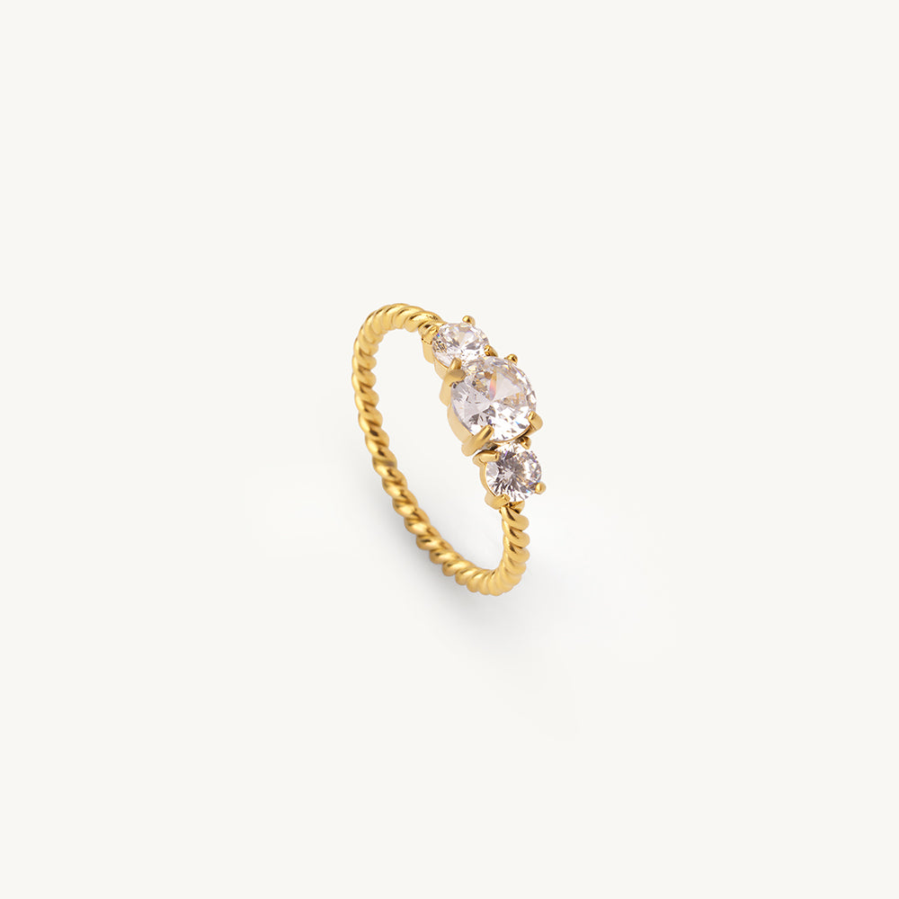 Triple Solitaire Accent Ring