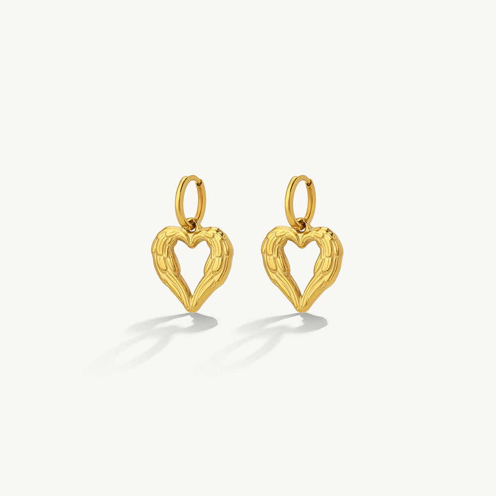 Elegant Open Heart Earrings