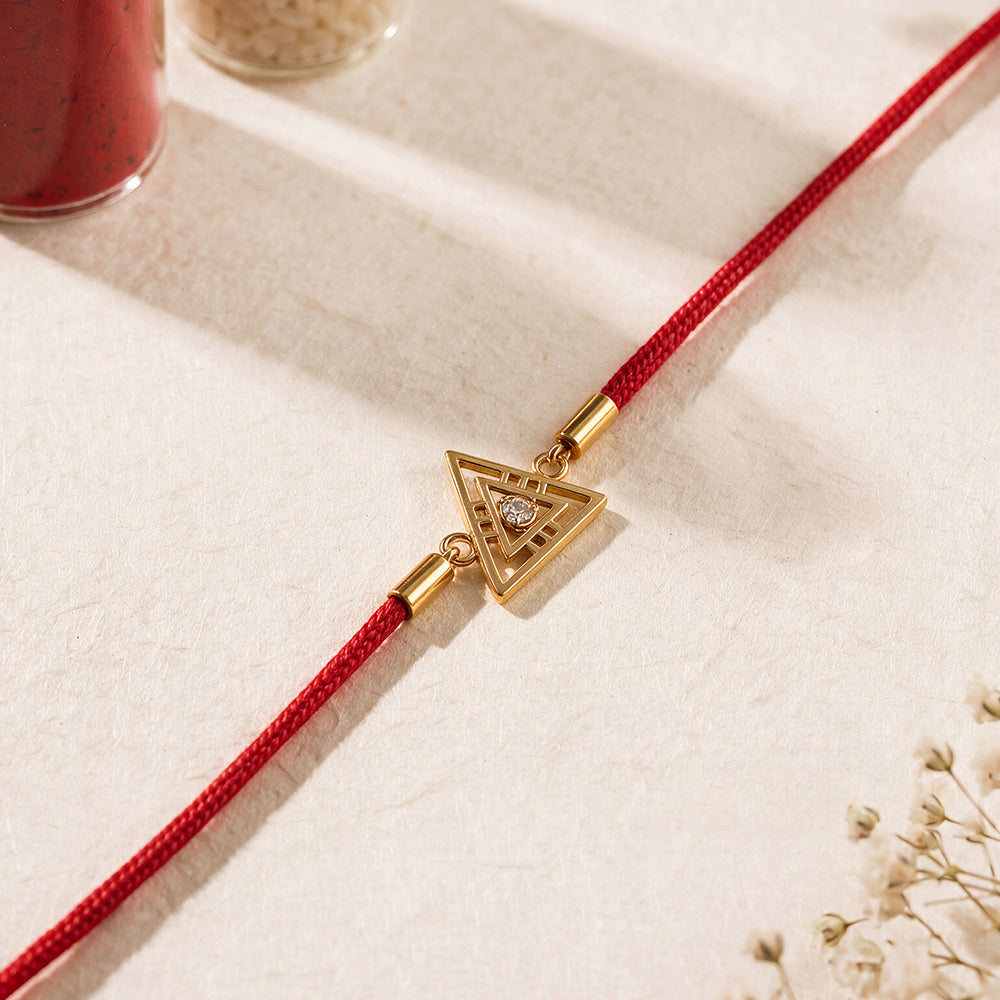 Sacred Trinity Triangle Rakhi