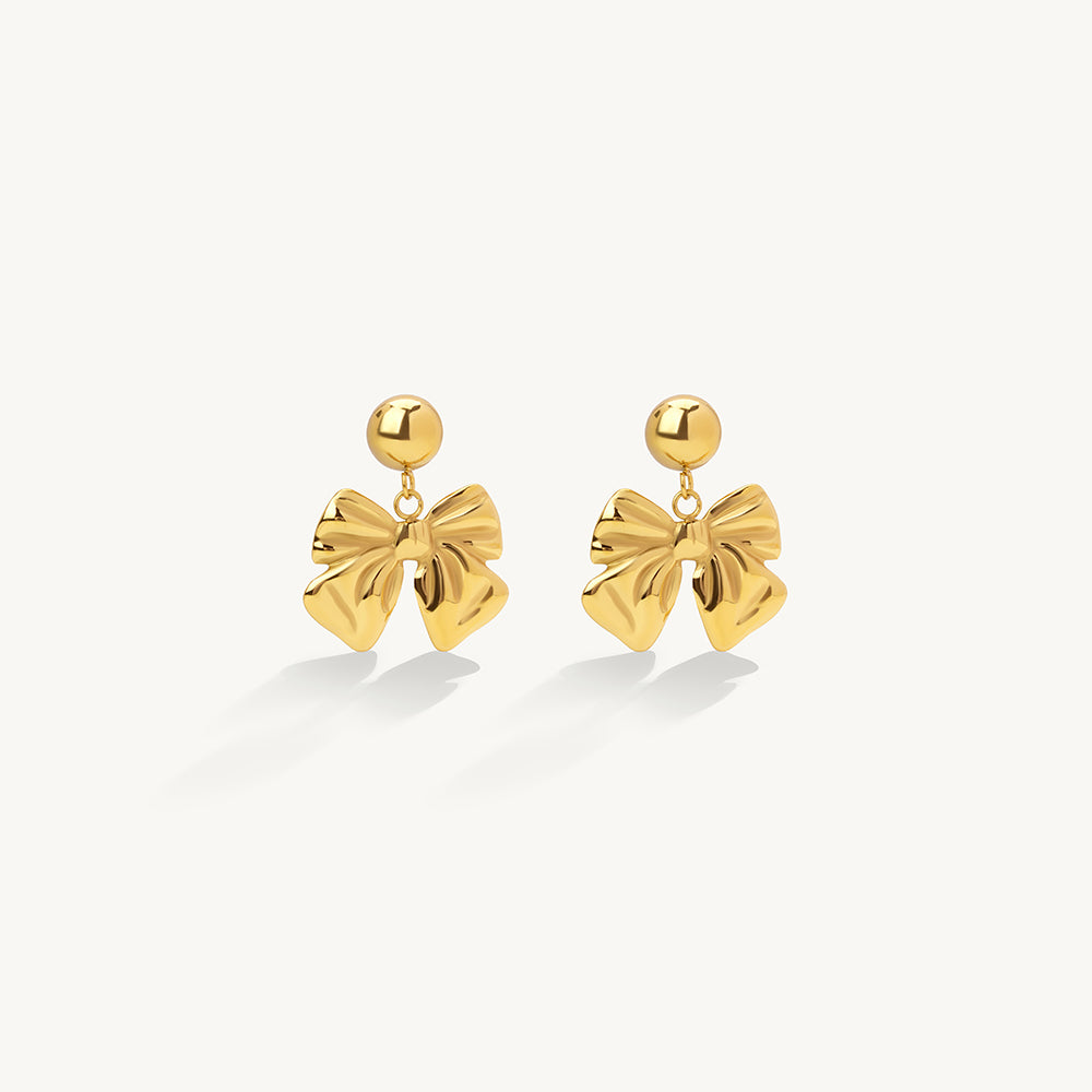 Stylish Cute Bow Drop Earrings