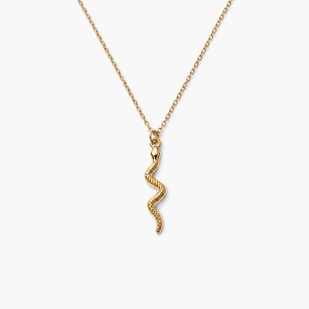 Auric Serpent Pendant Necklace