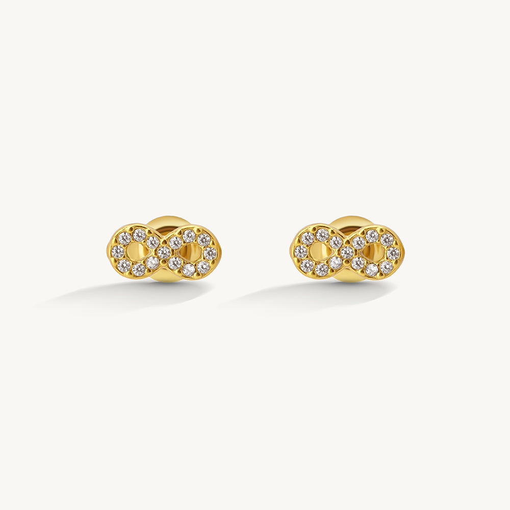 Celestial Crystal Infinity Studs