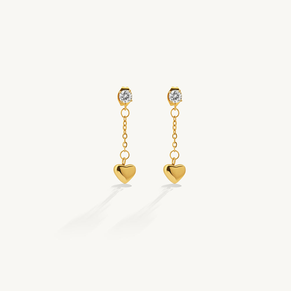 Amora Heart Drop Earrings