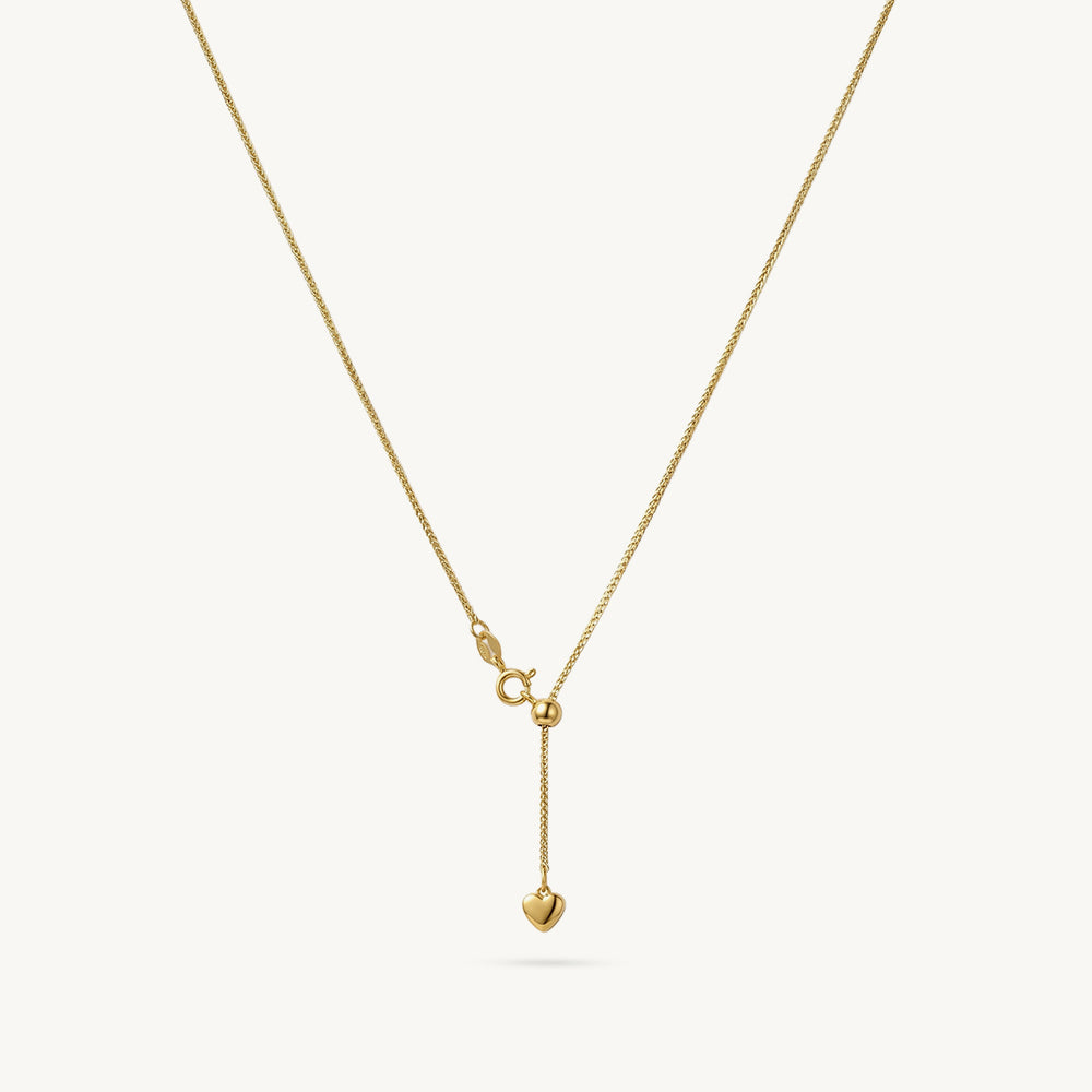 Cute Heart Lariat Necklace