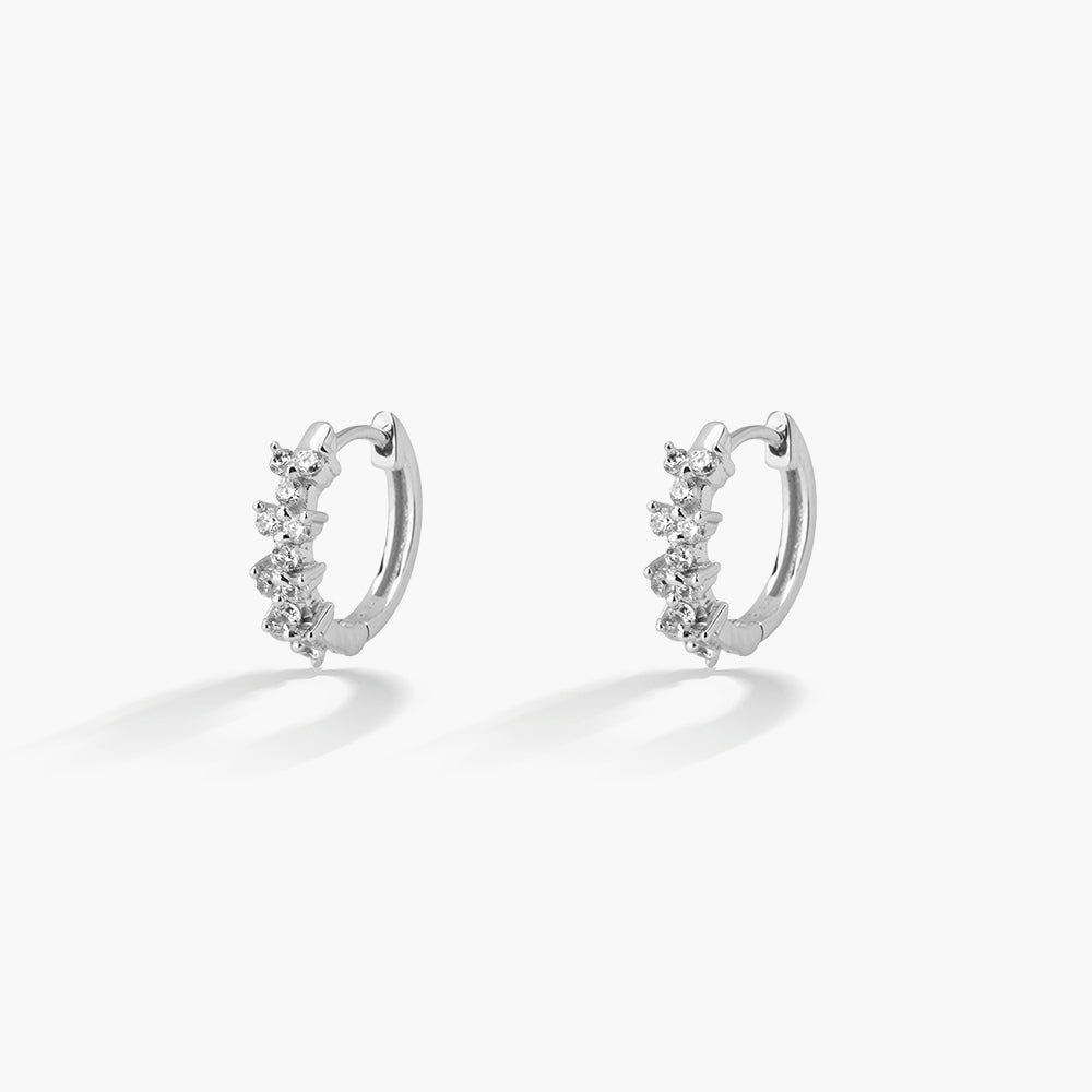 Liora Blossom Platinum Plated 925 Sterling Silver Earrings