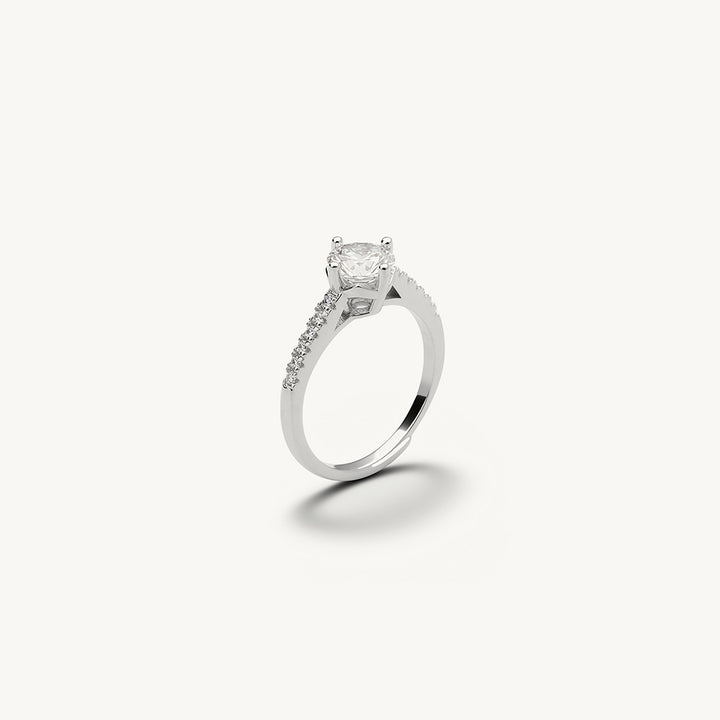 Timeless Solitaire 925 Sterling Silver Ring – PALMONAS