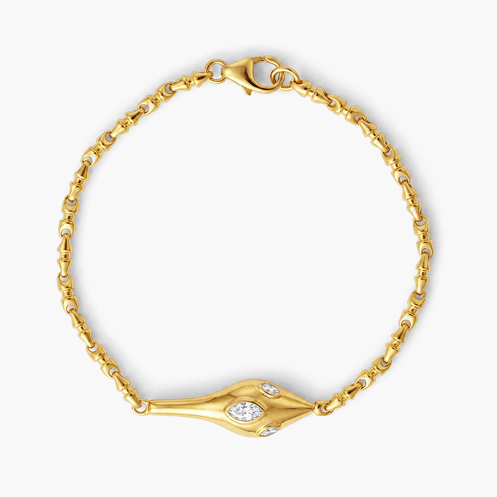 Dainty Crystal Accent 925 Sterling Silver Bracelet