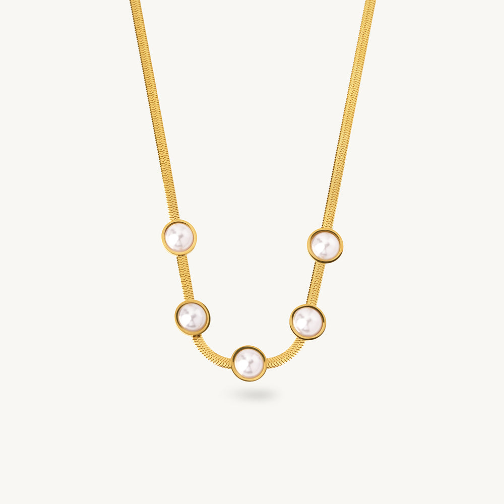 Pearl Station Necklace