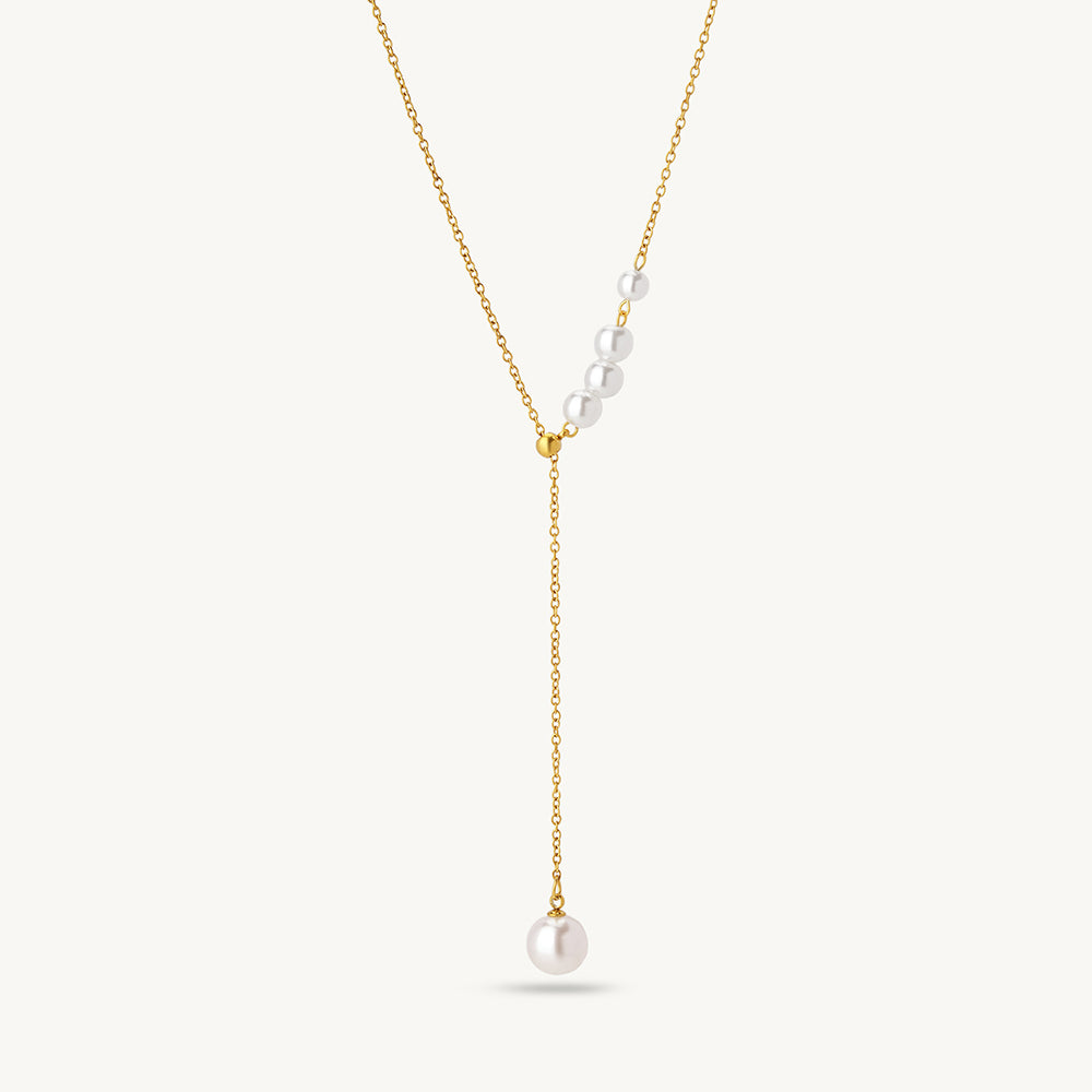 Radiant Pearl Drop Necklace