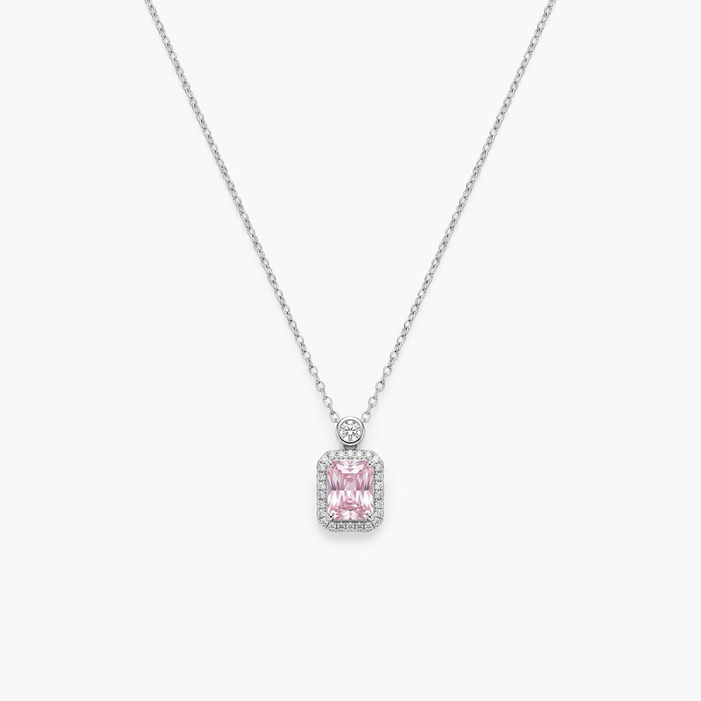 Blush Glow 925 Sterling Silver Necklace