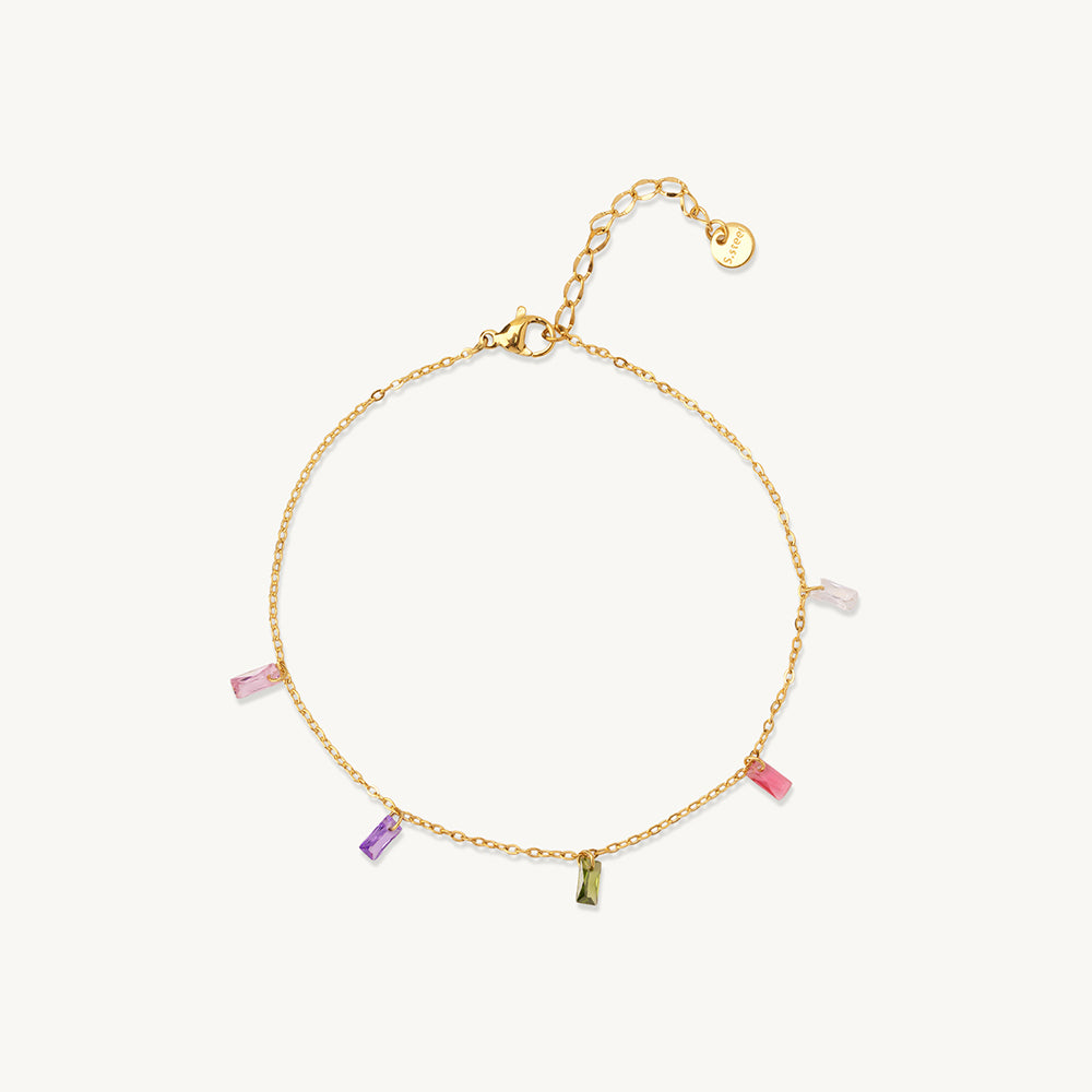 Vivid Gem Charm Bracelet