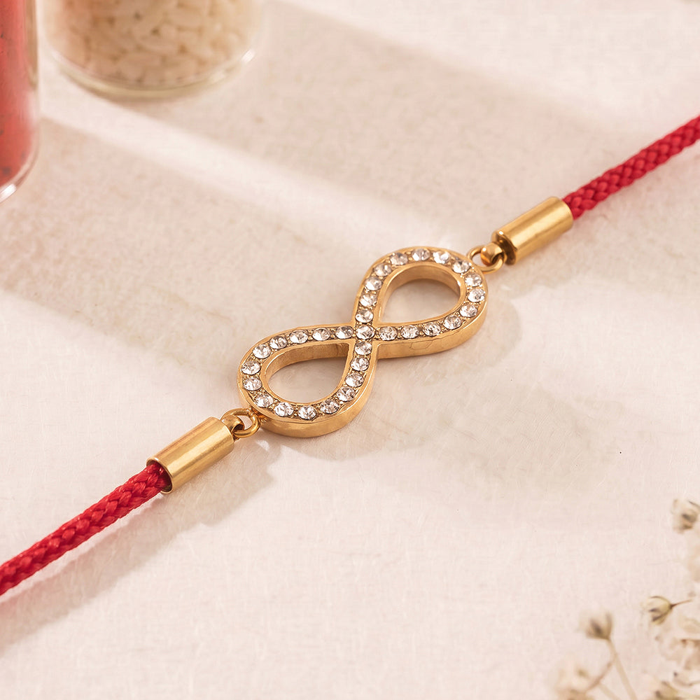 Eternal Crystal Infinity Rakhi