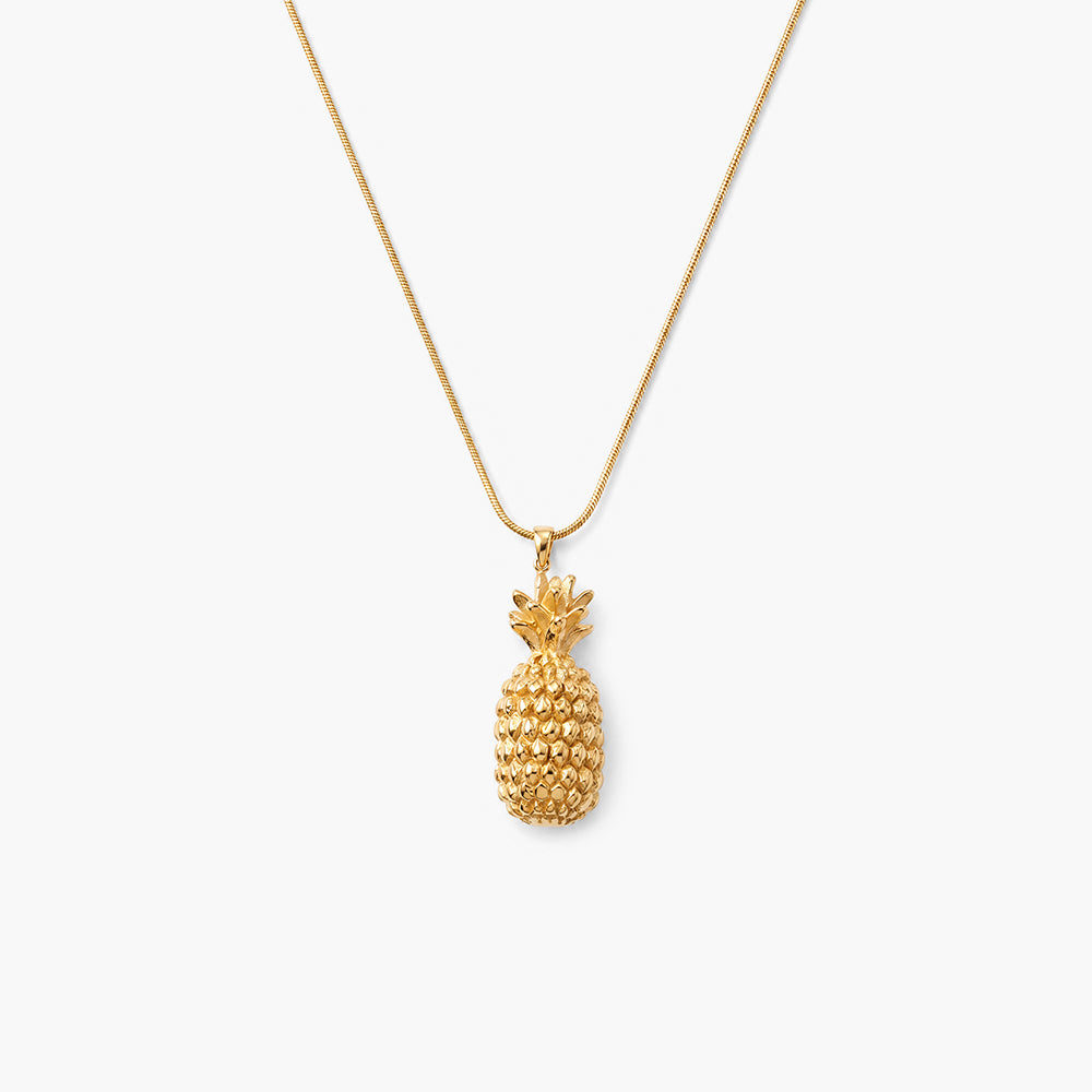 Tropical Pineapple Pendant Necklace