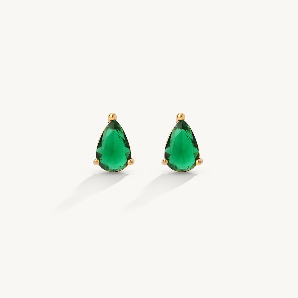 Dainty Pear Stud Earrings