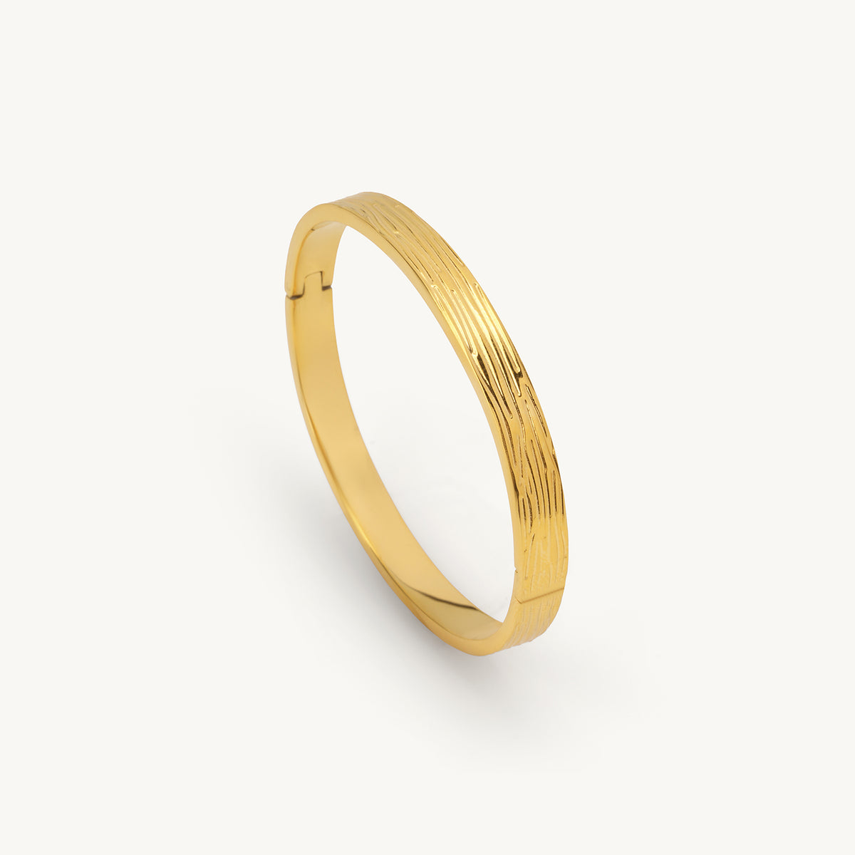 Textured Slim Bangle Bracelet