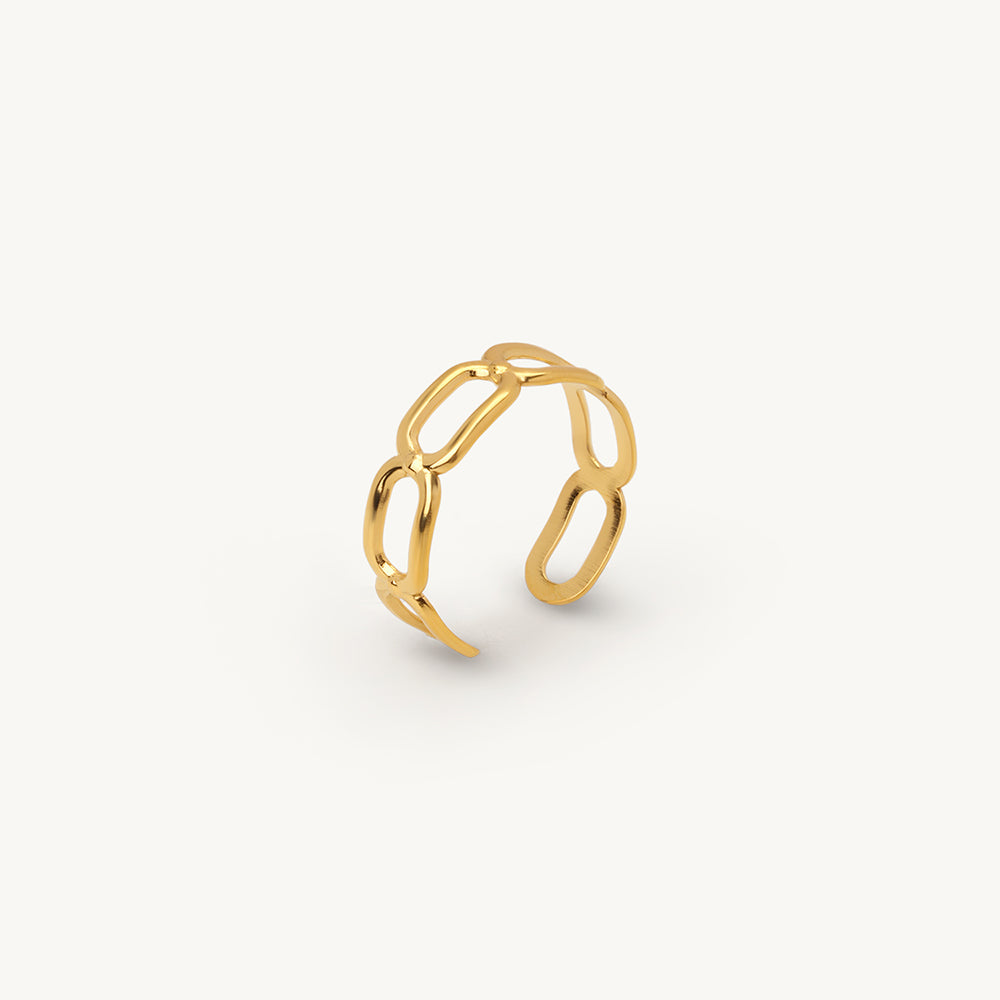 Boldline Chain Link Statement Ring