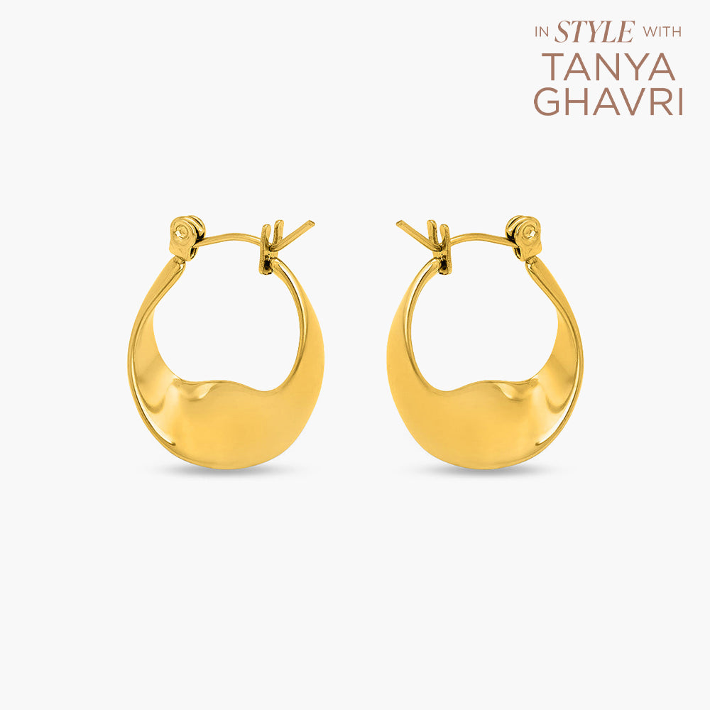 Wobbly Circle Hoop Earrings