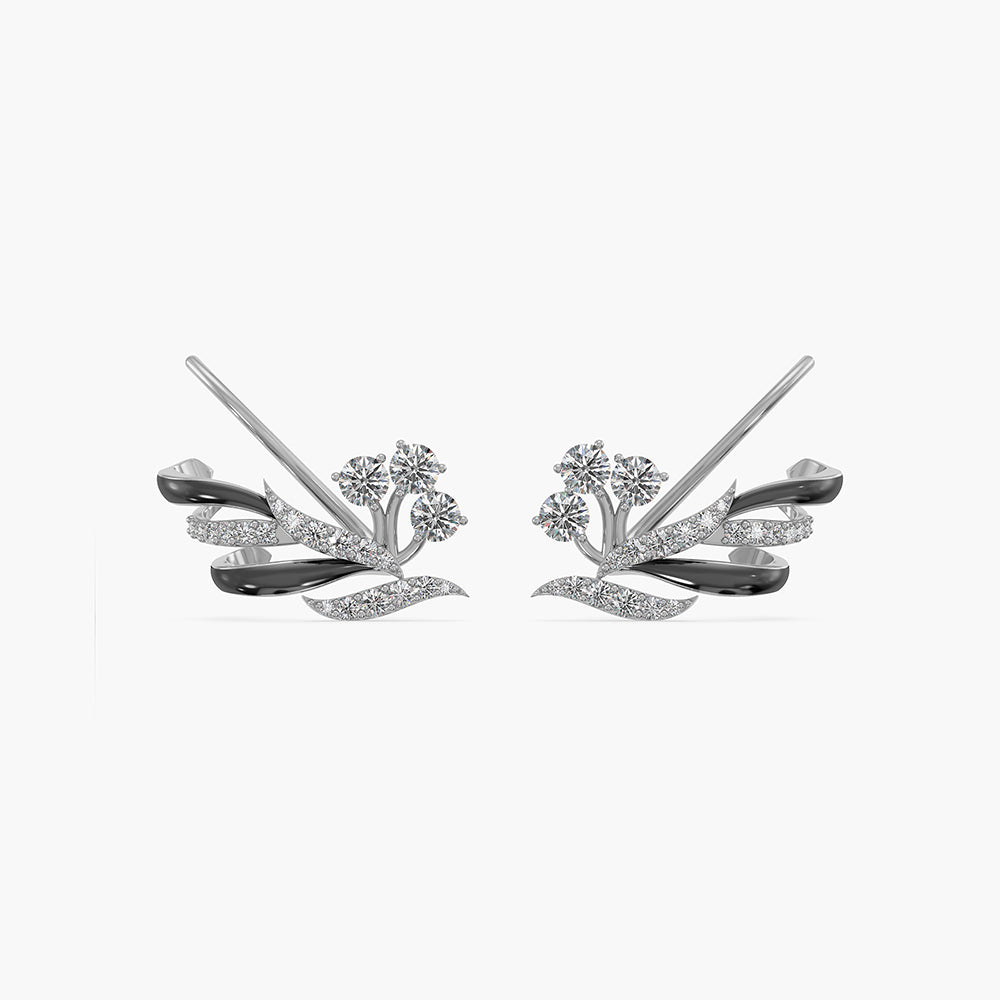 Star Trail 925 Silver Ear Climbers