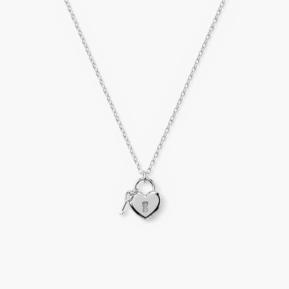Heart Drop Platinum Plated 925 Sterling Silver Necklace