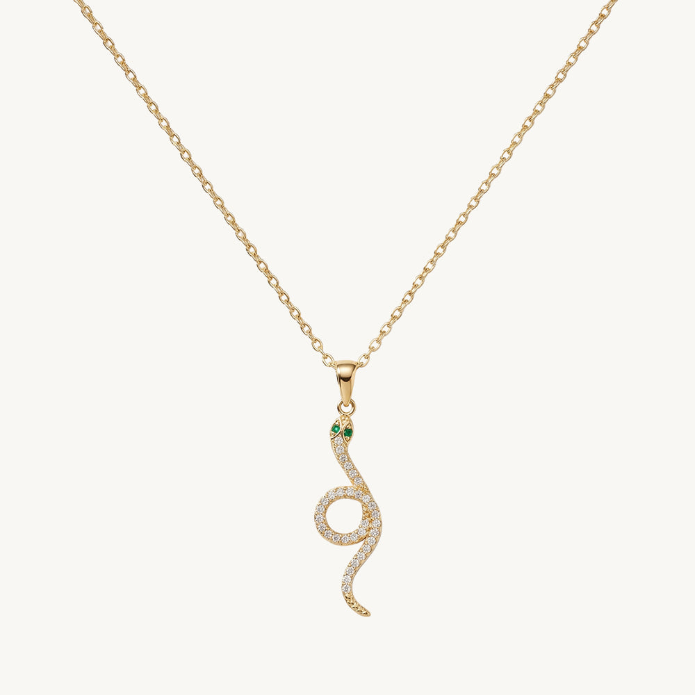 Enchanted Crystal Serpent Necklace
