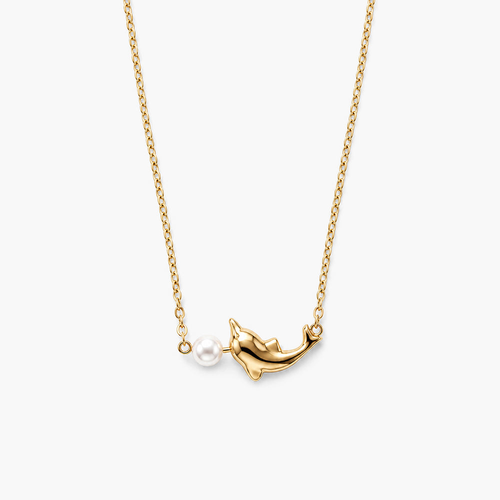 Dolphin Pearl Necklace